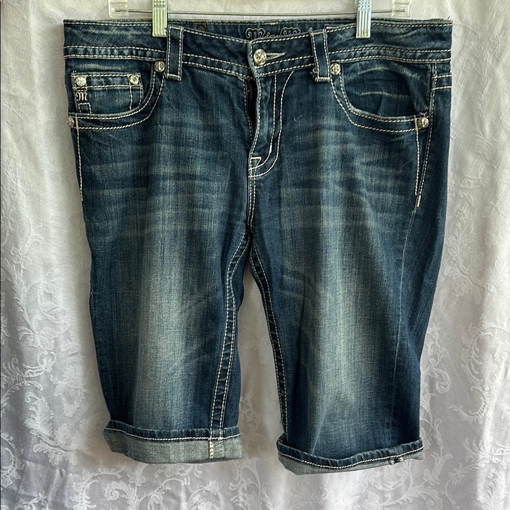 Stylish Denim Bermuda Shorts